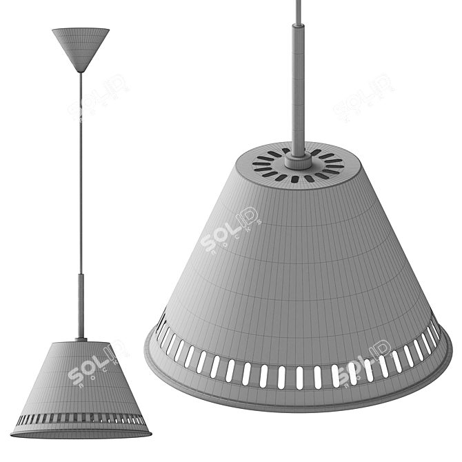  Nordic Pine Pendant Light 3D model image 4