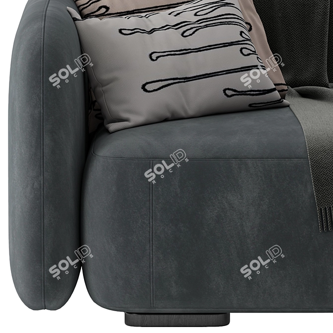 Sleek Storage Chaise Lounge 3D model image 5