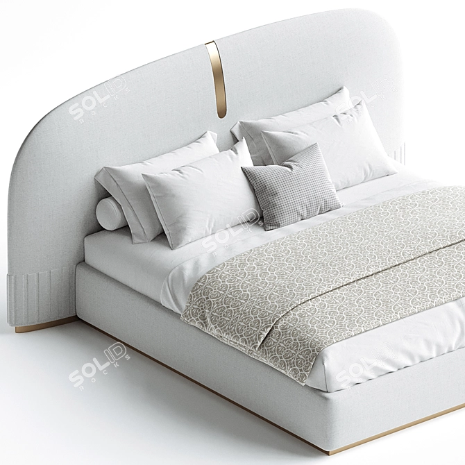 Luxury Bed Suite Design Excellence 3D model image 2