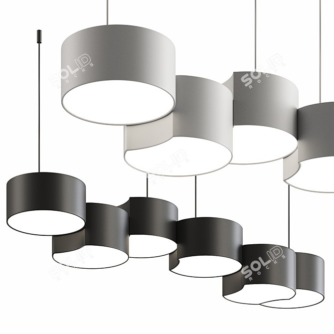 Elegant SEMPO Pendant Light 3D model image 1