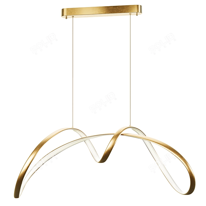 Luxury Gold Lamp NORVIN B dazzles 3D model image 1