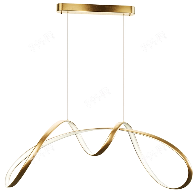 Luxury Gold Lamp NORVIN B dazzles 3D model image 2