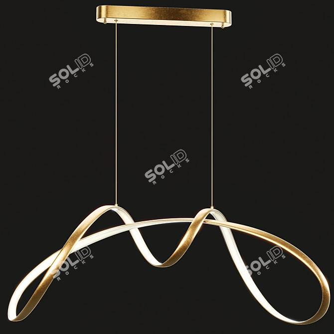 Luxury Gold Lamp NORVIN B dazzles 3D model image 5