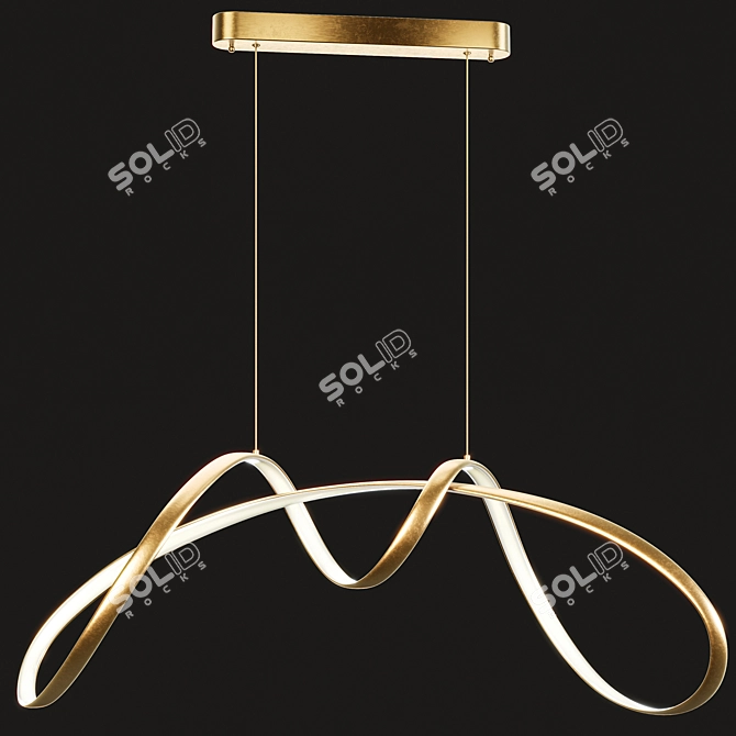 Luxury Gold Lamp NORVIN B dazzles 3D model image 12