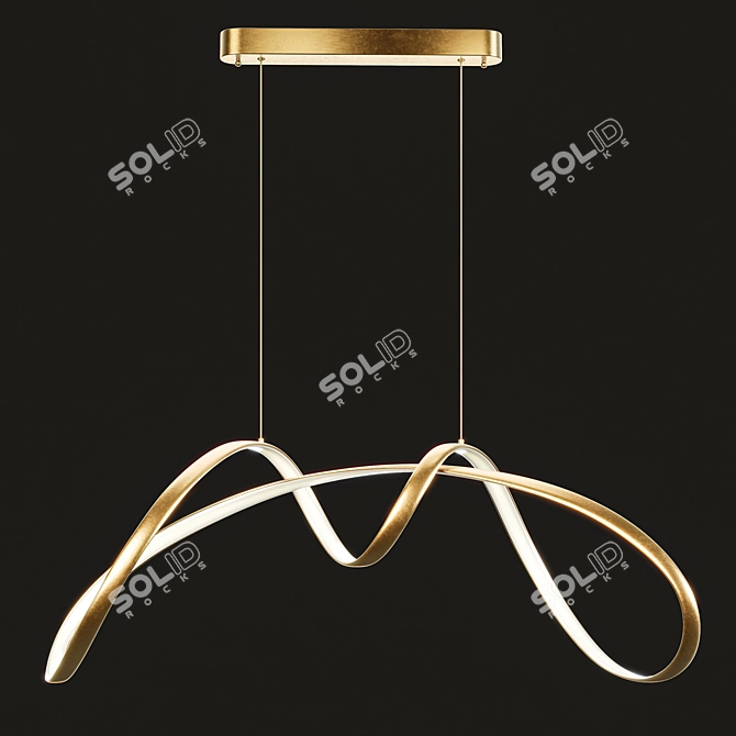 Luxury Gold Lamp NORVIN B dazzles 3D model image 19