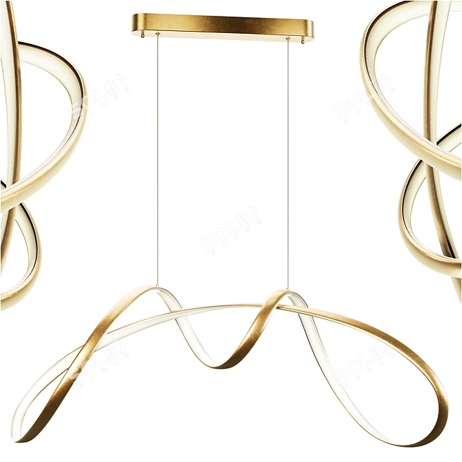 Luxury Gold Lamp NORVIN B dazzles 3D model image 23