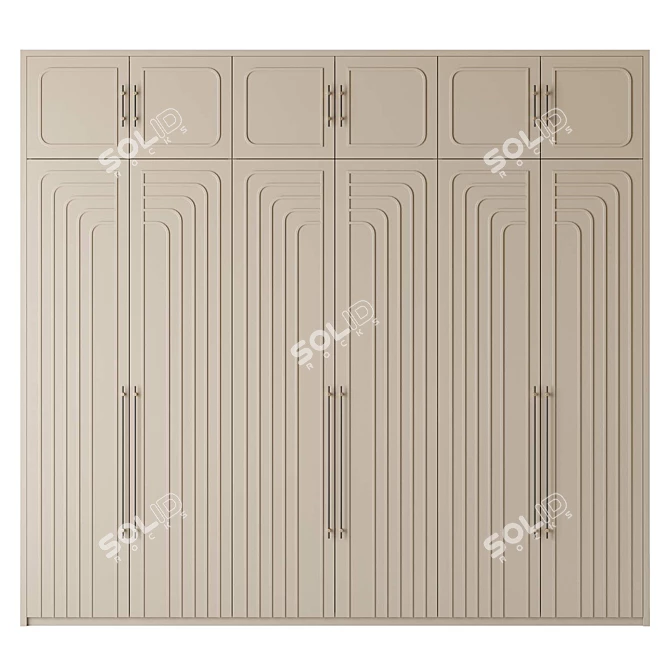 Art-Deco Style Entry Wardrobe 3D model image 1