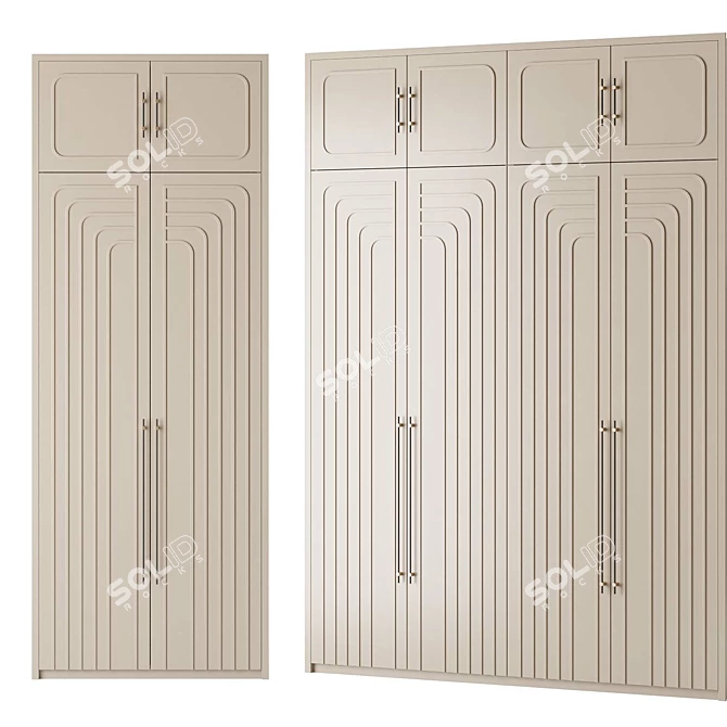 Art-Deco Style Entry Wardrobe 3D model image 3