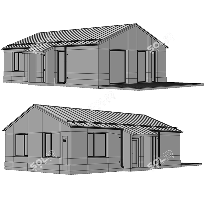  House Type-3 Modern Design 3D model image 3