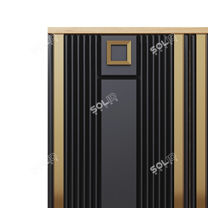 Bianca Oak Votan/Black Gold Chest 3D model image 2