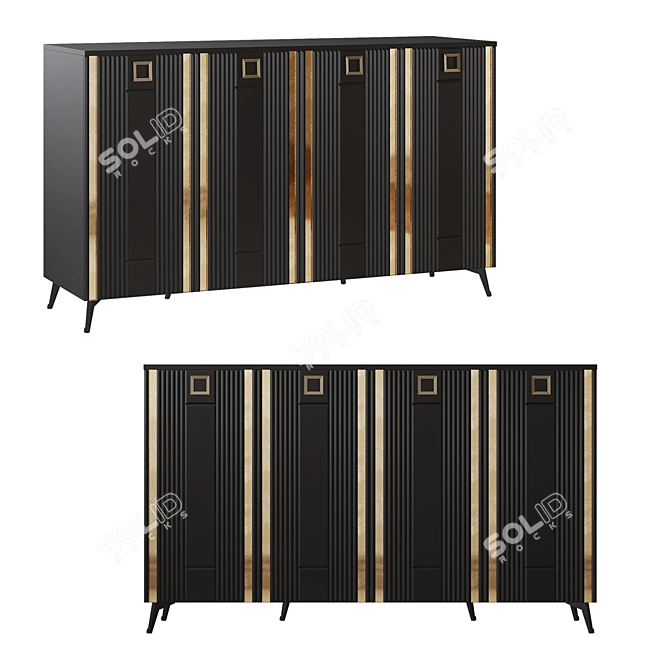 Bianca Oak Votan/Black Gold Chest 3D model image 3