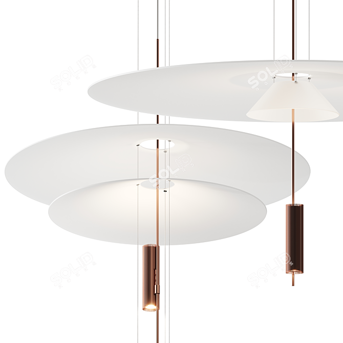 Vibia Flamingo Pendant 1570 Light 3D model image 2