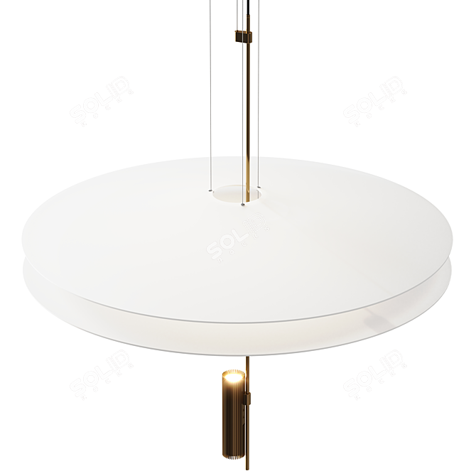 Modern Flamingo Pendant Lamp Kit 3D model image 2