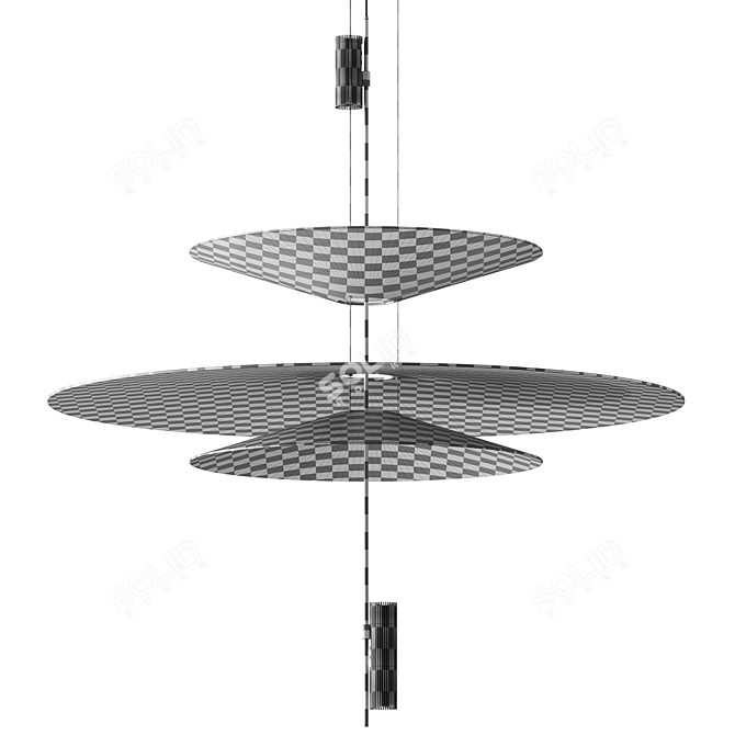  Modern Flamingo Pendant Lamp 3D model image 4