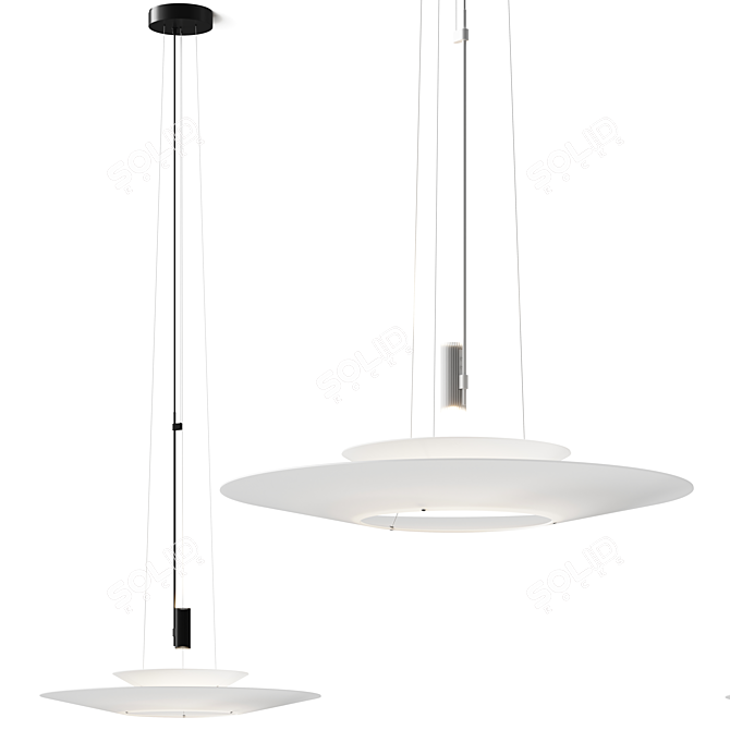  Flamingo 1540 Pendant Lamp Rotation Ready 3D model image 1