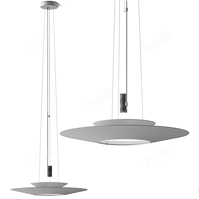  Flamingo 1540 Pendant Lamp Rotation Ready 3D model image 4