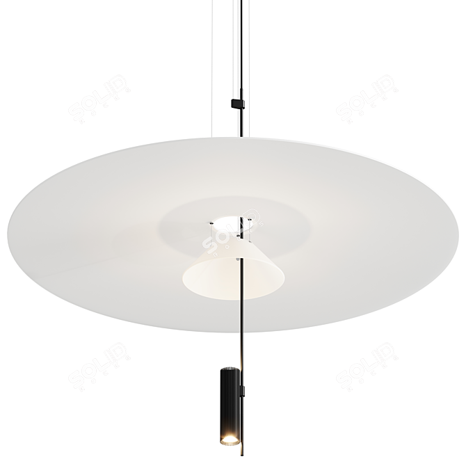 Modern Flamingo Pendant Lamp Design 3D model image 2