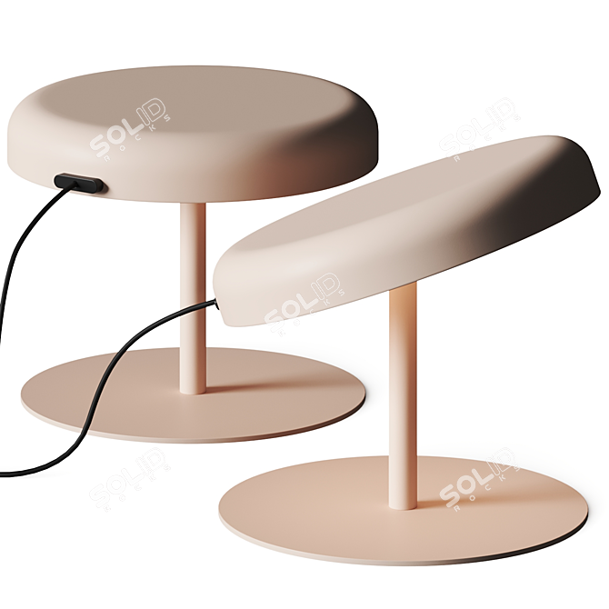 Adjustable Table Lamp with Vray&Crona 3D model image 1