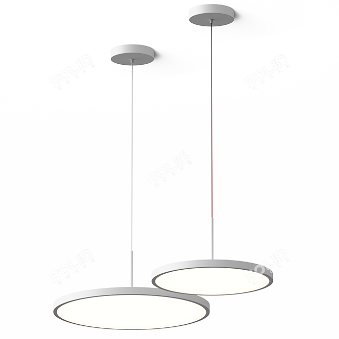 Adjustable Pendant Lamp, Vray & Corona 3D model image 2