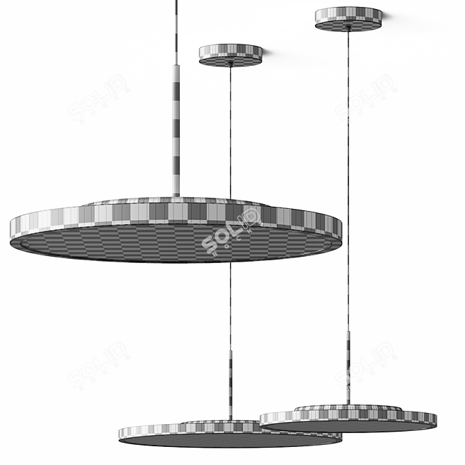 Adjustable Pendant Lamp, Vray & Corona 3D model image 3