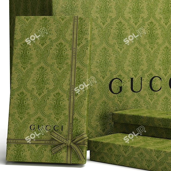 Gucci Gift Packaging Set 3D model image 3