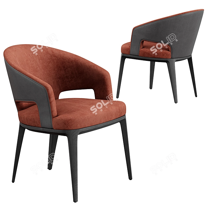 Modern Dining Table and Chairs 3D model image 2
