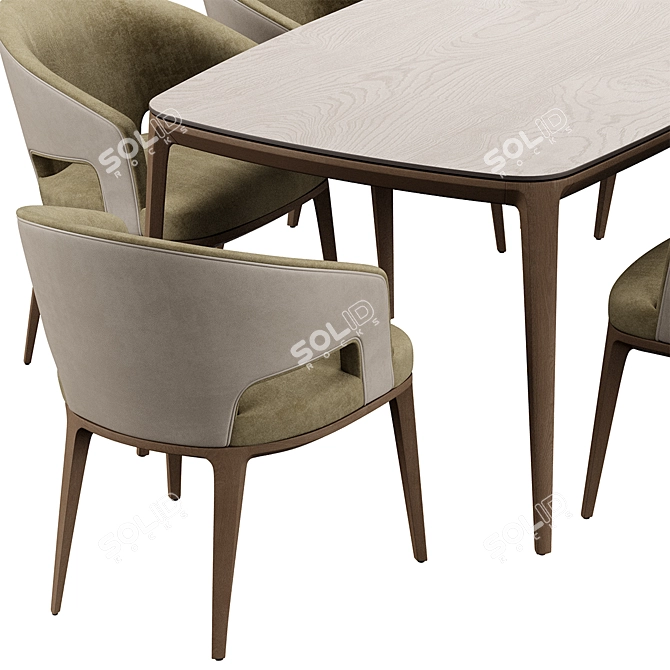 ErgoCrop Chair & Table Set 3D model image 5