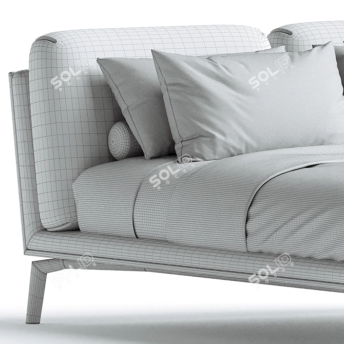 Luxury Comfort: Sicis Cosily Bed 3D model image 3