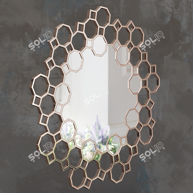 Volpi Jenny Wall Mirror 3D model image 1