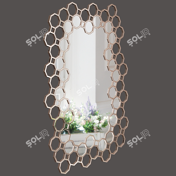 Volpi Jenny Wall Mirror 3D model image 6