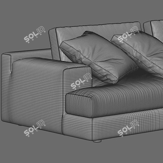 Modern Chaise Longue with Vray Render 3D model image 4