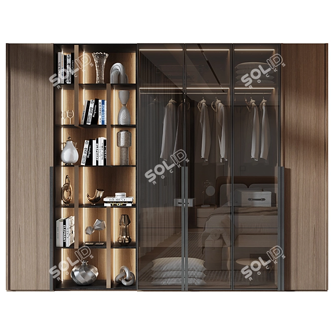  Modern Furniture Set with Decor 3D model image 1