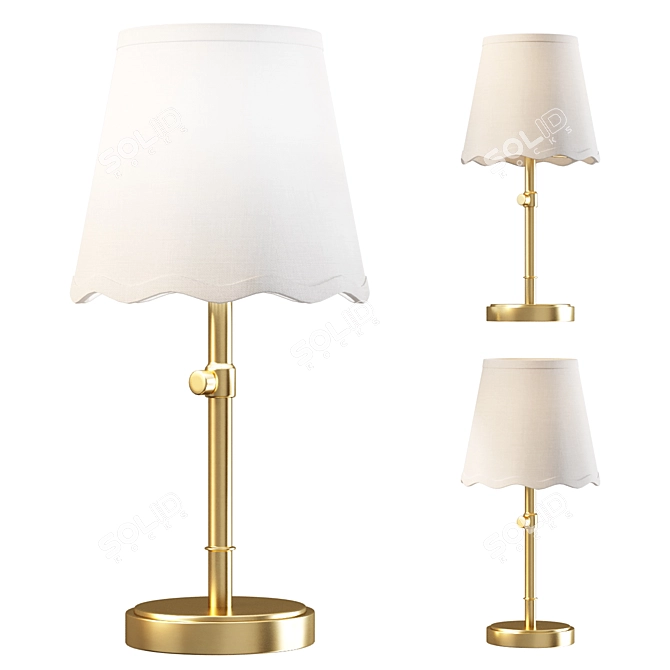 Amelia Adjustable Table Lamp 3D model image 1