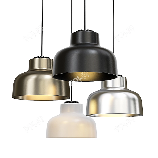 Miguel Milá M64 Gold Pendant 3D model image 1