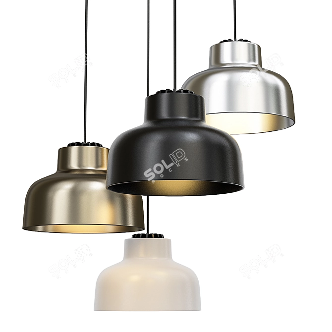 Miguel Milá M64 Gold Pendant 3D model image 2