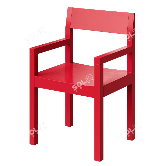 Modern Minimalist Dining Chair SUJI 3D model image 1