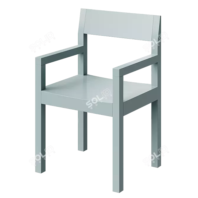 Modern Minimalist Dining Chair SUJI 3D model image 2