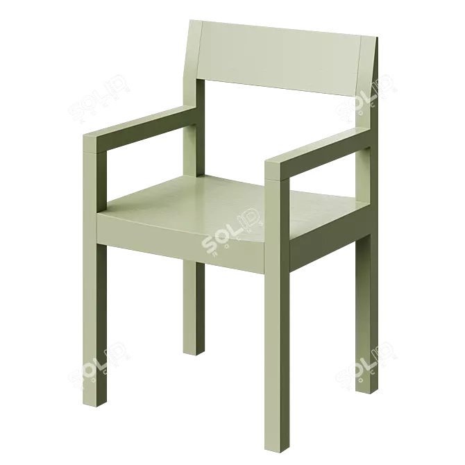 Modern Minimalist Dining Chair SUJI 3D model image 4