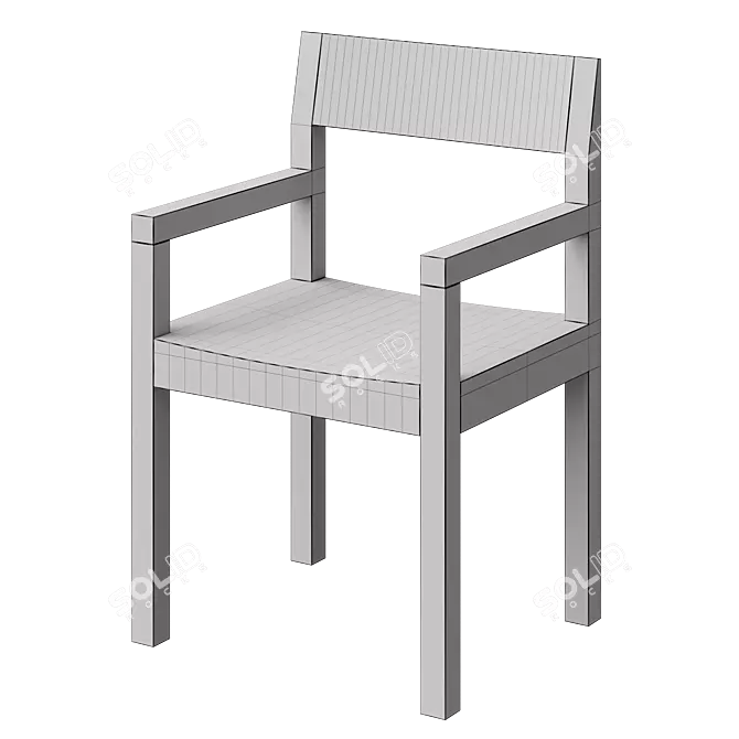 Modern Minimalist Dining Chair SUJI 3D model image 5