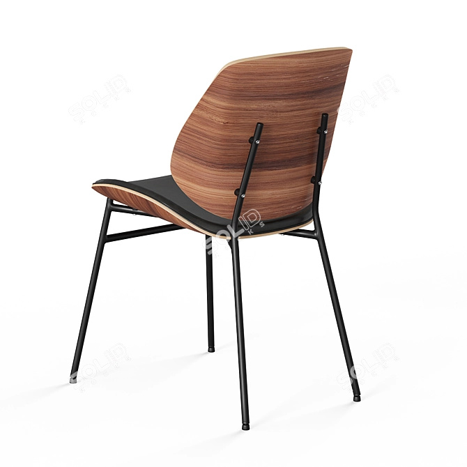 Modern Bentwood Side Chair Set 3D model image 3