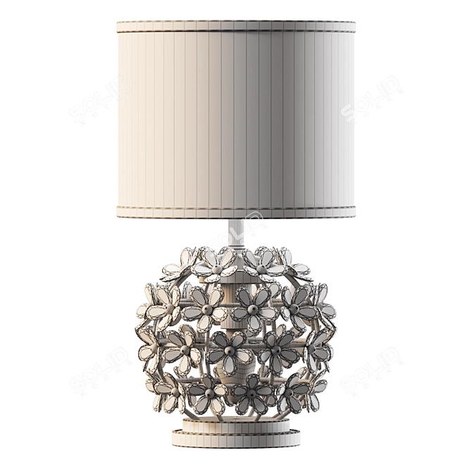 Floral 3-Way Blossom Table Lamp 3D model image 2