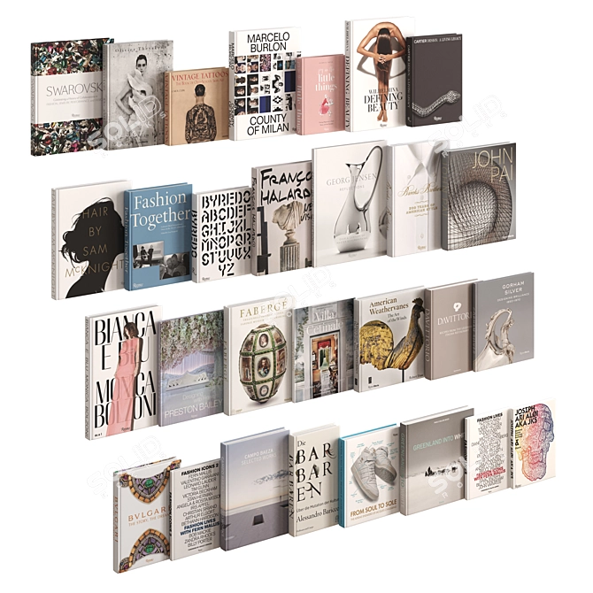 Decorative Book Collection 29 Titles 3D model image 1