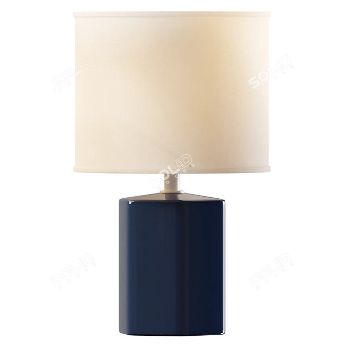 Modern Hexagon Table Lamp 3D model image 1