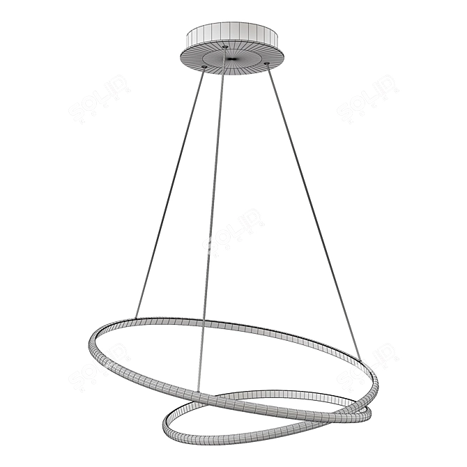 Elegant Nola LED Lighting Fixture 3D model image 3