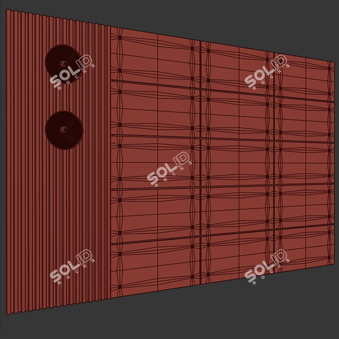 3D Wall Panel Set 02 3D model image 3