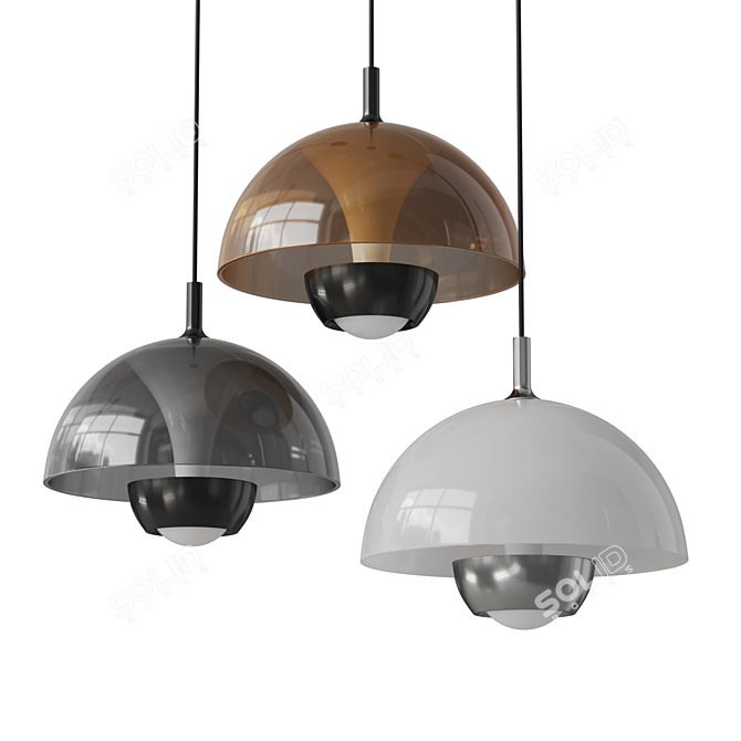 LED Pendant Light Lampatron HENNEKE 3D model image 1