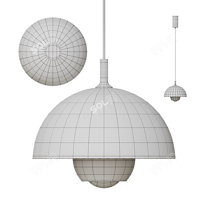 LED Pendant Light Lampatron HENNEKE 3D model image 5