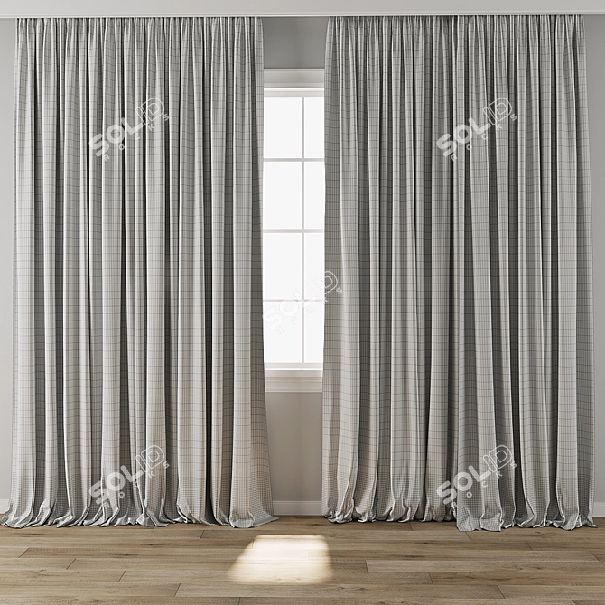 Max 2014 Curtain 3D Model 3D model image 3