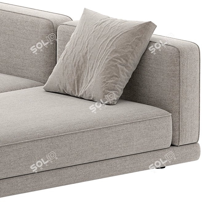 Modern Comfort Clyde Deep Sofa 3D model image 5