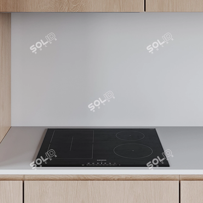 181 Contemporary Editable Kitchen 3D model image 3